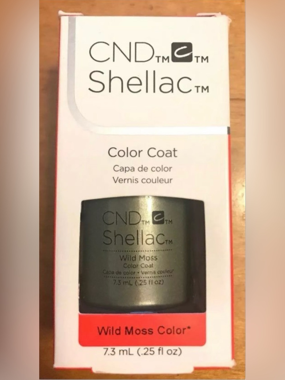 New CND Shellac Wild Moss Color Coat - Green